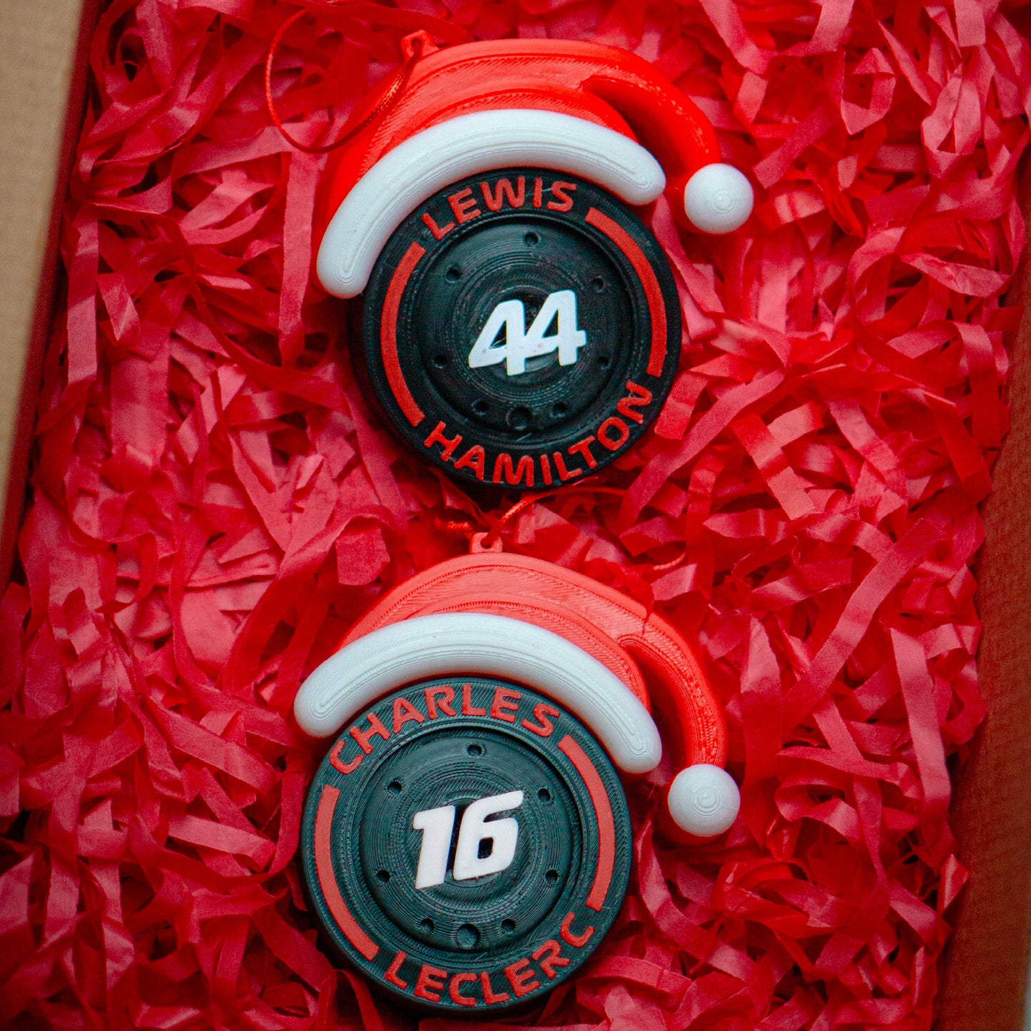 Esferas Navideñas corredores F1