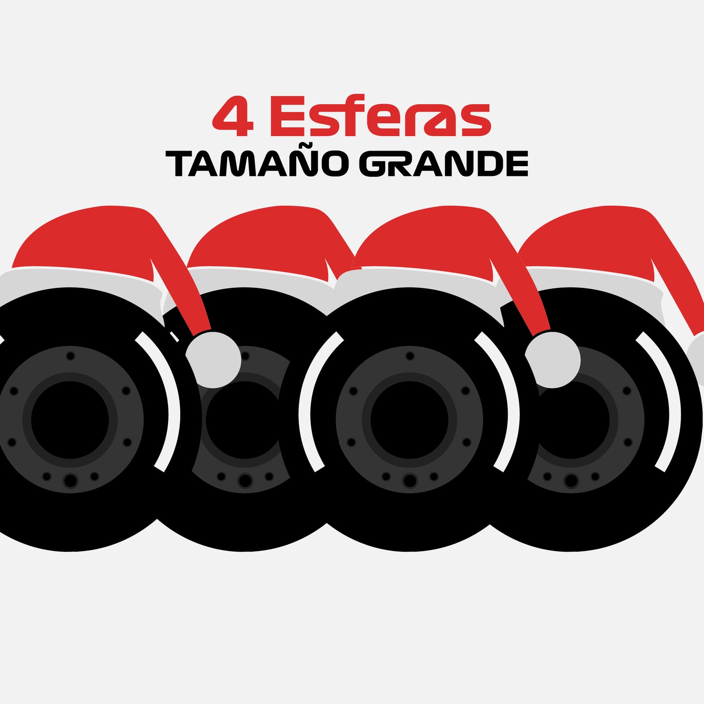 Esferas Navideñas corredores F1