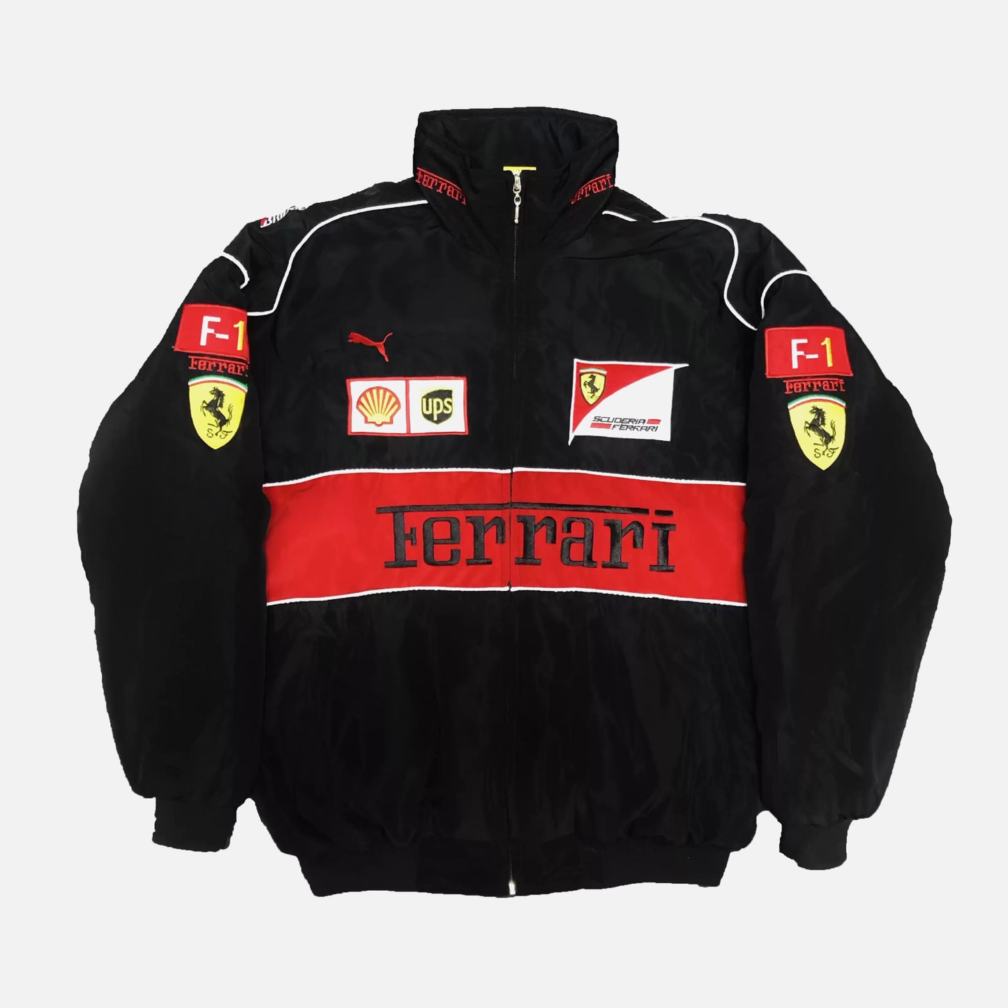 Chaqueta Ferrari negra Vintage