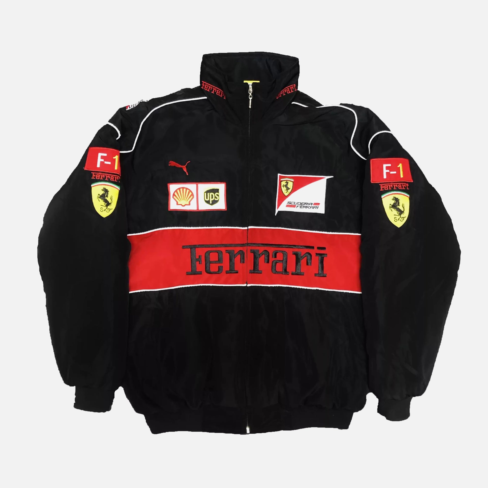 Chaqueta Ferrari negra Vintage M - Main Image