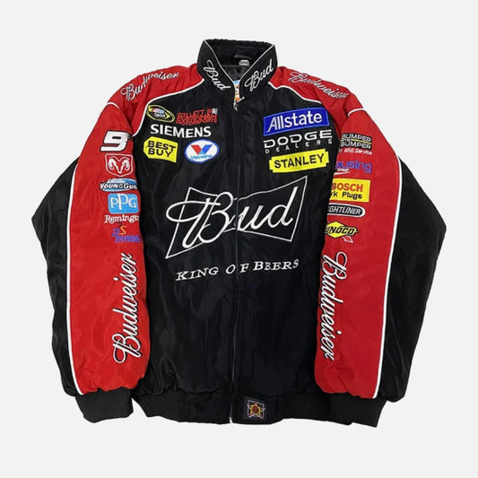 Chaqueta Budweiser negra Vintage