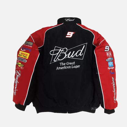 Chaqueta Budweiser negra Vintage