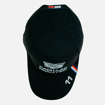 Gorra Checo Pérez Cadillac negra escudería 2026