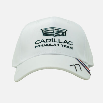 Gorra Valtteri Bottas Cadillac blanca escudería 2026
